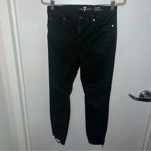 7 For All Mankind Mid Rise Gwenevere Skinny Ankle Jeans Army Green